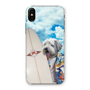 The Surfer: Custom Pet Phone Case - Paw & Glory - Dog Portraits - Pet Portraits