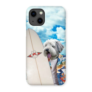 The Surfer: Custom Pet Phone Case - Paw & Glory - Dog Portraits - Pet Portraits