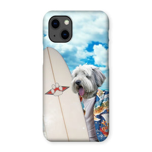 The Surfer: Custom Pet Phone Case - Paw & Glory - Dog Portraits - Pet Portraits