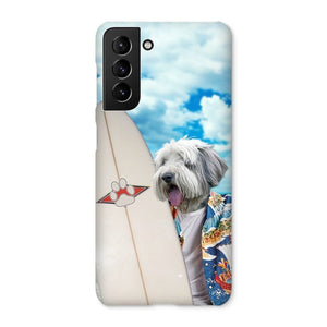 The Surfer: Custom Pet Phone Case - Paw & Glory - Dog Portraits - Pet Portraits