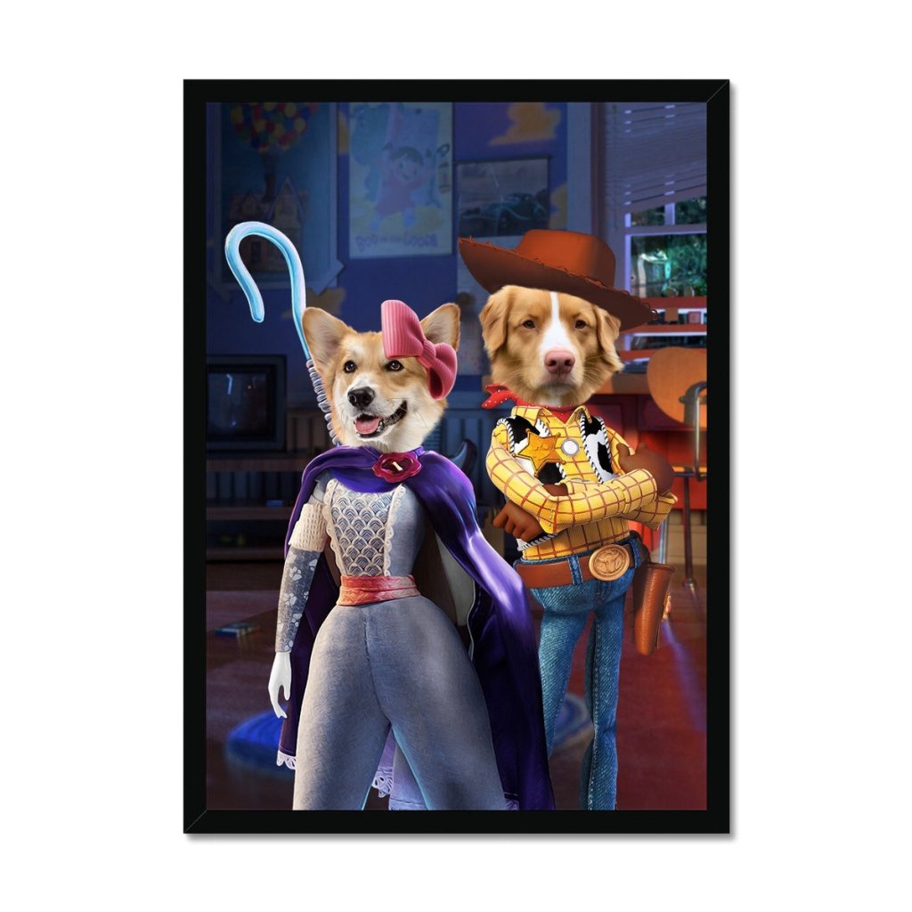 The Sweethearts (Toy Story Inspired): Custom Pet Portrait - Paw & Glory - Dog Portraits - Pet Portraits