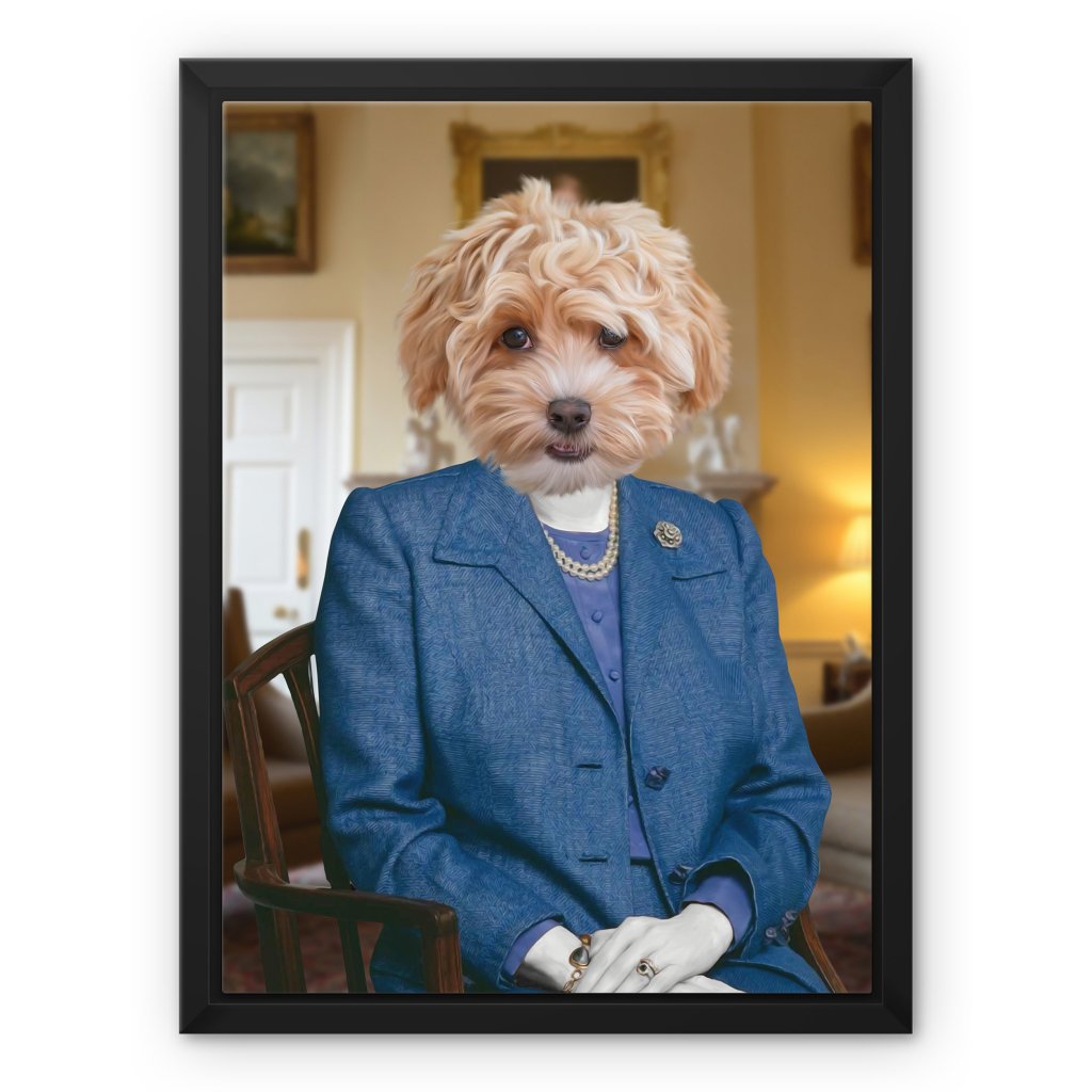 The Thatcher (Margaret Thatcher Inspired): Custom Pet Canvas - Paw & Glory - Dog Portraits - Pet Portraits