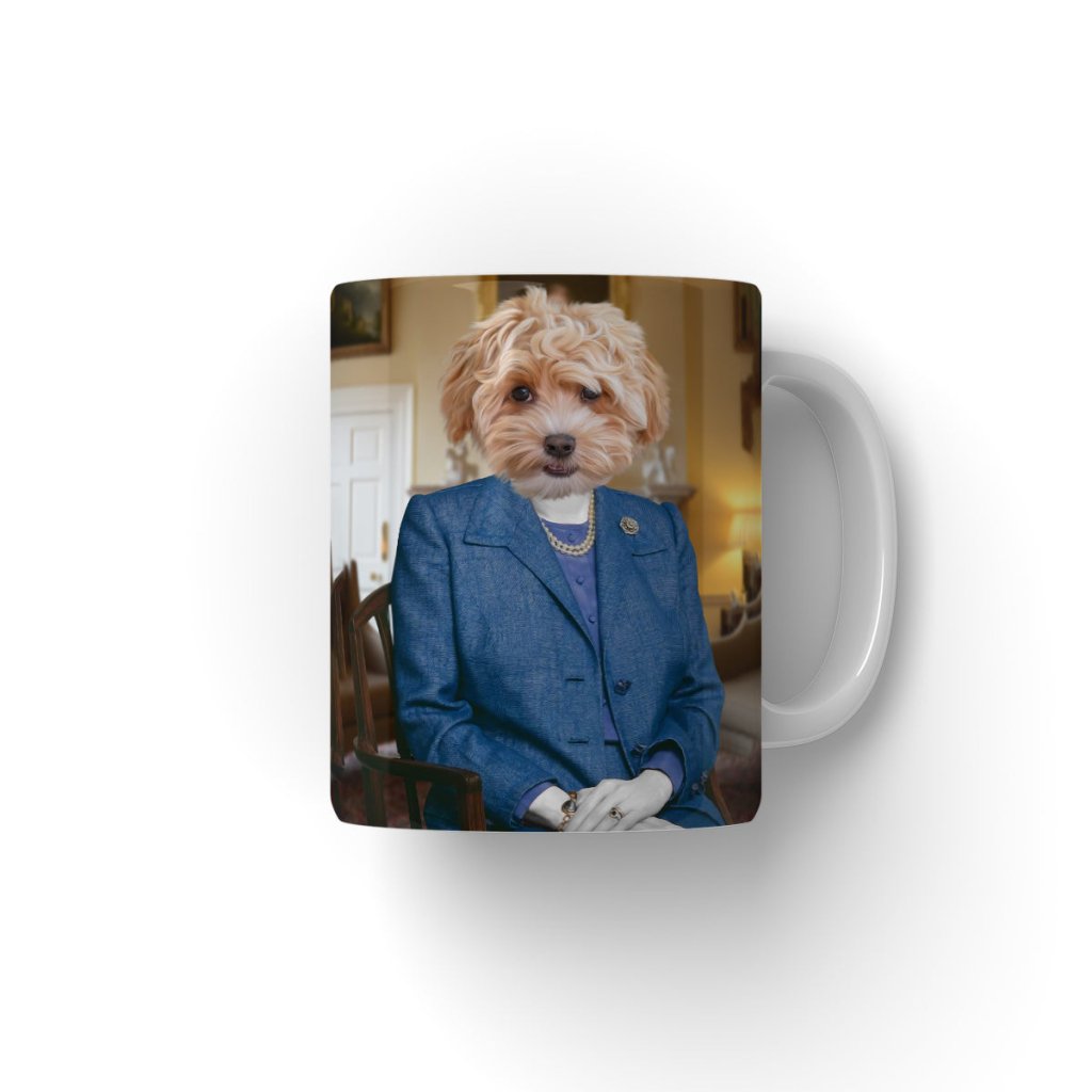 The Thatcher (Margaret Thatcher Inspired): Custom Pet Coffee Mug - Paw & Glory - Dog Portraits - Pet Portraits