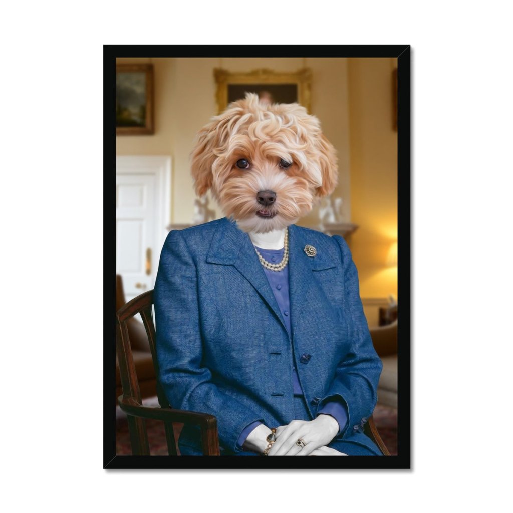 The Thatcher (Margaret Thatcher Inspired): Custom Pet Portrait - Paw & Glory - Dog Portraits - Pet Portraits