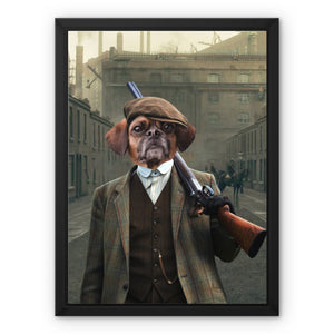 The Thug (Peaky Blinders Inspired): Custom Pet Canvas - Paw & Glory - Dog Portraits - Pet Portraits