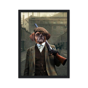 The Thug (Peaky Blinders Inspired): Custom Pet Portrait - Paw & Glory - Dog Portraits - Pet Portraits