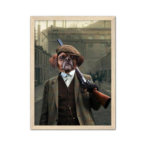 The Thug (Peaky Blinders Inspired): Custom Pet Portrait - Paw & Glory - Dog Portraits - Pet Portraits