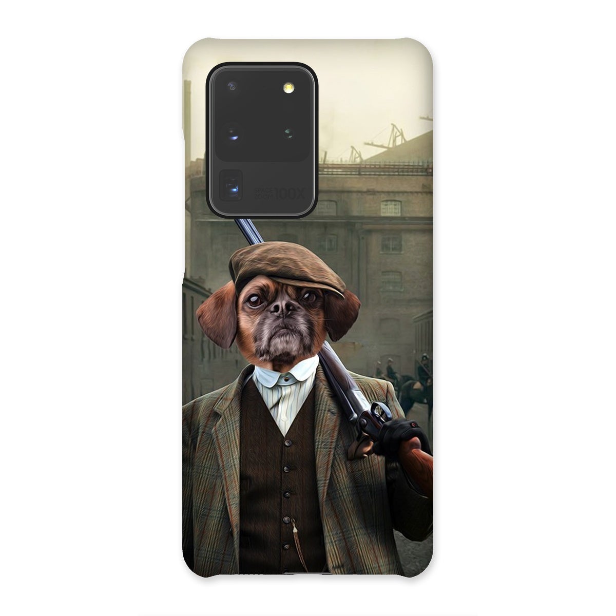 The Thug (Peaky Blinders Inspired): Custom Pet Snap Phone Case - Paw & Glory - Dog Portraits - Pet Portraits