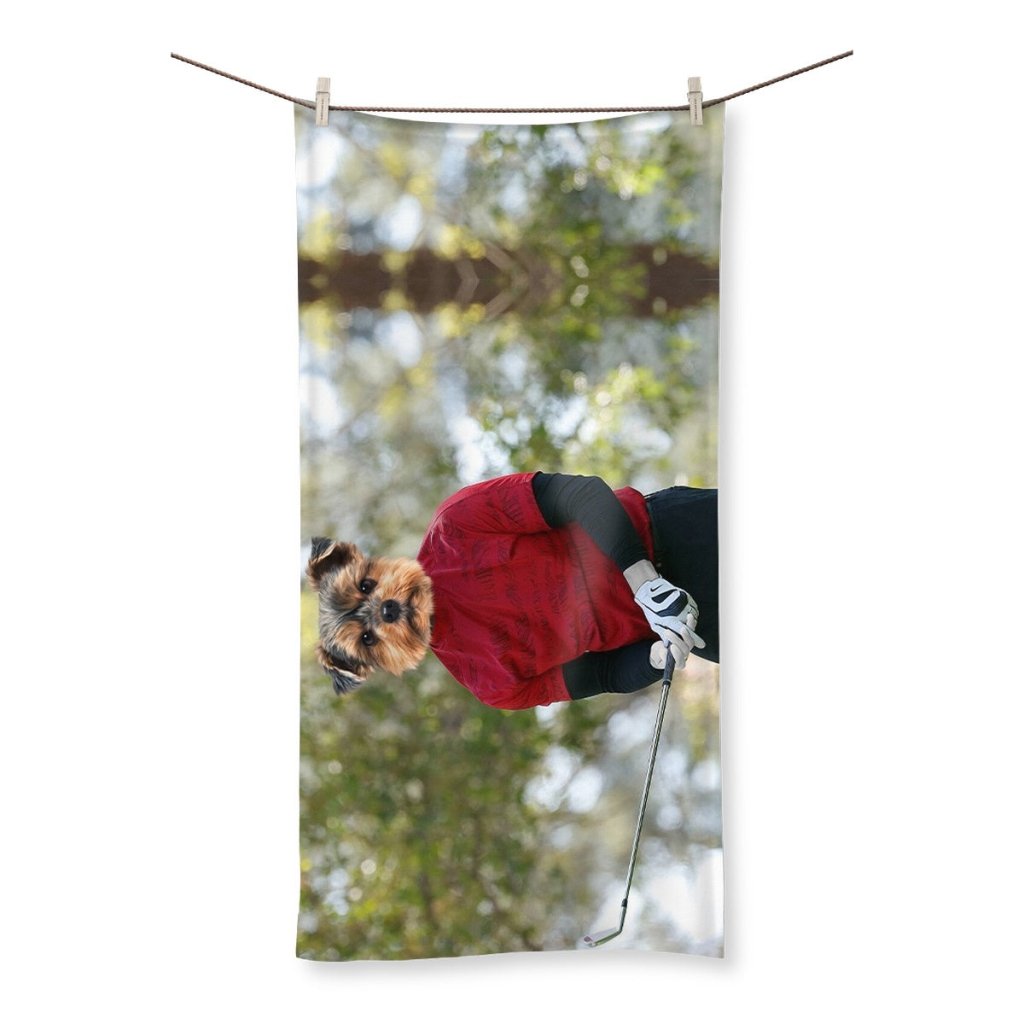 The Tiger: Customer Pet Towel - Paw & Glory - Dog Portraits - Pet Portraits