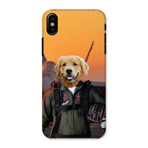 The Top Pilot: Custom Pet Phone Case - Paw & Glory - Dog Portraits - Pet Portraits