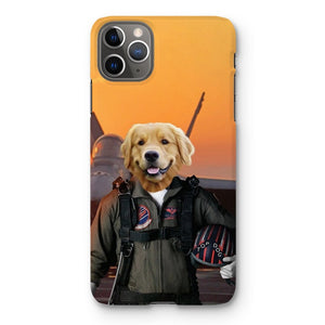 The Top Pilot: Custom Pet Phone Case - Paw & Glory - Dog Portraits - Pet Portraits