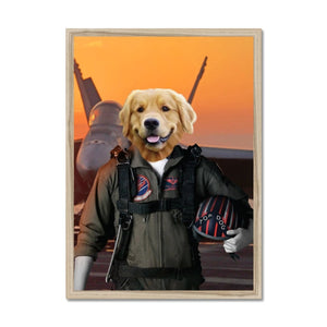 The Top Pilot: Custom Pet Portrait - Paw & Glory - Dog Portraits - Pet Portraits