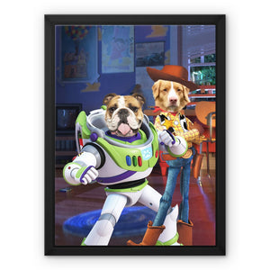 The Toy Besties (Toy Story Inspired): Custom Pet Canvas - Paw & Glory - Dog Portraits - Pet Portraits