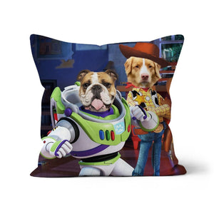 The Toy Besties (Toy Story Inspired): Custom Pet Pillow - Paw & Glory - Dog Portraits - Pet Portraits