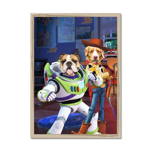 The Toy Besties (Toy Story Inspired): Custom Pet Portrait - Paw & Glory - Dog Portraits - Pet Portraits