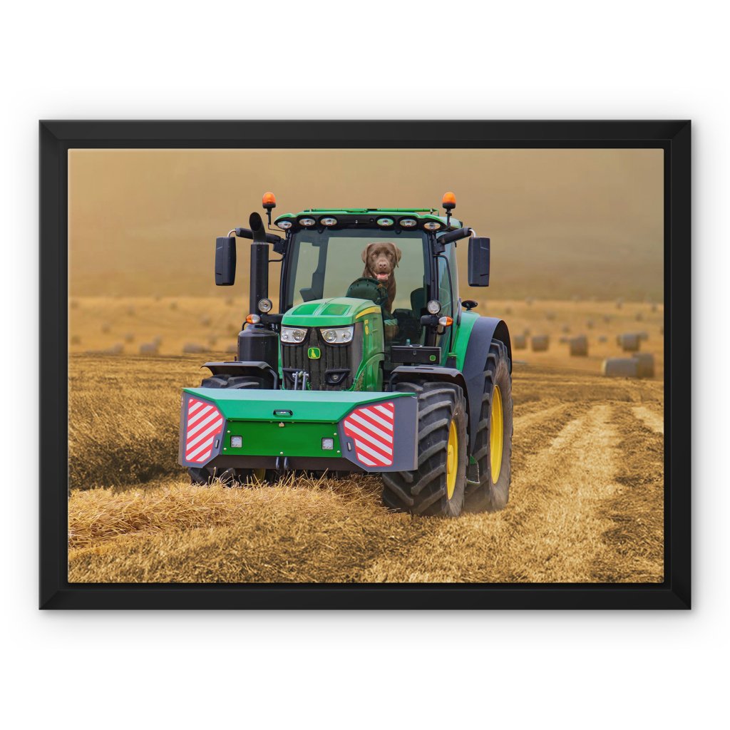 The Tractor: Custom Pet Canvas - Paw & Glory - Dog Portraits - Pet Portraits