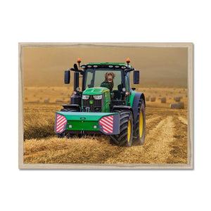 The Tractor: Custom Pet Portrait - Paw & Glory - Dog Portraits - Pet Portraits