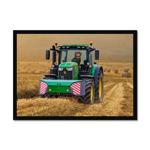 The Tractor: Custom Pet Portrait - Paw & Glory - Dog Portraits - Pet Portraits