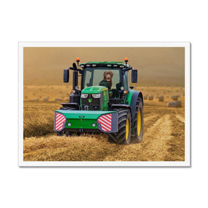 The Tractor: Custom Pet Portrait - Paw & Glory - Dog Portraits - Pet Portraits