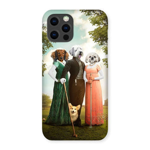 The Trio (Bridgerton Inspired): Custom Pet Phone Case - Paw & Glory - Dog Portraits - Pet Portraits