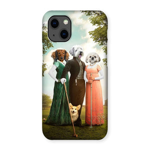 The Trio (Bridgerton Inspired): Custom Pet Phone Case - Paw & Glory - Dog Portraits - Pet Portraits