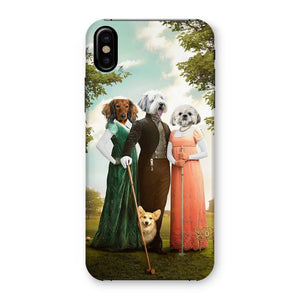 The Trio (Bridgerton Inspired): Custom Pet Phone Case - Paw & Glory - Dog Portraits - Pet Portraits