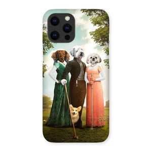 The Trio (Bridgerton Inspired): Custom Pet Phone Case - Paw & Glory - Dog Portraits - Pet Portraits