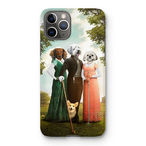 The Trio (Bridgerton Inspired): Custom Pet Phone Case - Paw & Glory - Dog Portraits - Pet Portraits