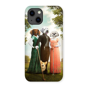 The Trio (Bridgerton Inspired): Custom Pet Phone Case - Paw & Glory - Dog Portraits - Pet Portraits