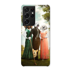 The Trio (Bridgerton Inspired): Custom Pet Phone Case - Paw & Glory - Dog Portraits - Pet Portraits