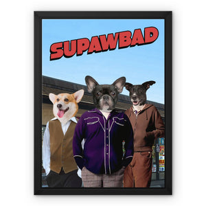 The Trio (Superbad Inspired): Custom Pet Canvas - Paw & Glory - Dog Portraits - Pet Portraits