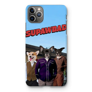 The Trio (Superbad Inspired): Custom Pet Phone Case - Paw & Glory - Dog Portraits - Pet Portraits