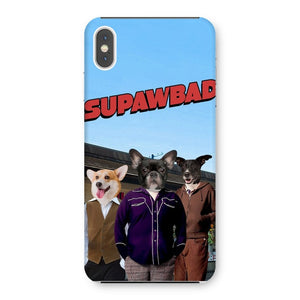 The Trio (Superbad Inspired): Custom Pet Phone Case - Paw & Glory - Dog Portraits - Pet Portraits