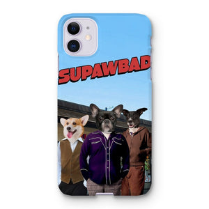 The Trio (Superbad Inspired): Custom Pet Phone Case - Paw & Glory - Dog Portraits - Pet Portraits