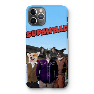 The Trio (Superbad Inspired): Custom Pet Phone Case - Paw & Glory - Dog Portraits - Pet Portraits