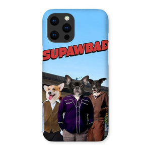 The Trio (Superbad Inspired): Custom Pet Phone Case - Paw & Glory - Dog Portraits - Pet Portraits