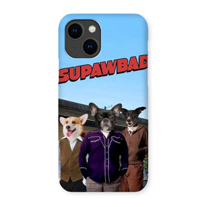 The Trio (Superbad Inspired): Custom Pet Phone Case - Paw & Glory - Dog Portraits - Pet Portraits