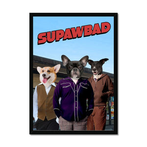 The Trio (Superbad Inspired): Custom Pet Portrait - Paw & Glory - Dog Portraits - Pet Portraits