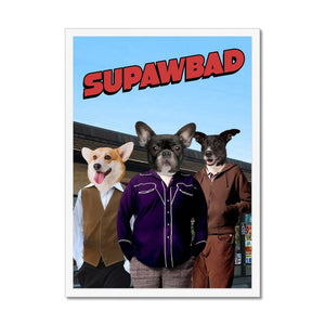 The Trio (Superbad Inspired): Custom Pet Portrait - Paw & Glory - Dog Portraits - Pet Portraits