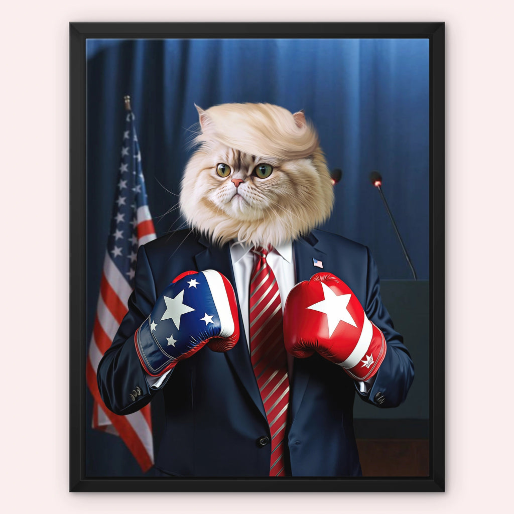 The Trump: Custom Pet Canvas - Paw & Glory - Dog Portraits - Pet Portraits