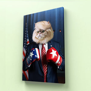 The Trump: Custom Pet Canvas - Paw & Glory - Dog Portraits - Pet Portraits