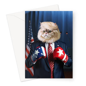 The Trump: Custom Pet Greeting Card - Paw & Glory - Dog Portraits - Pet Portraits