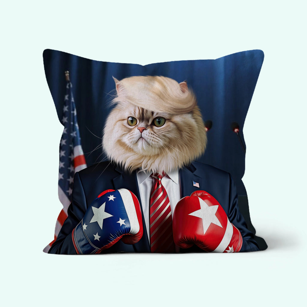 The Trump: Custom Pet Pillow - Paw & Glory - Dog Portraits - Pet Portraits