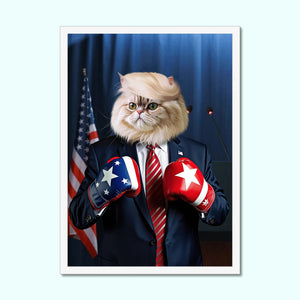 The Trump: Custom Pet Portrait - Paw & Glory - Dog Portraits - Pet Portraits