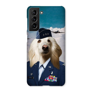 The US Female Airforce Officer: Custom Pet Phone Case - Paw & Glory - Dog Portraits - Pet Portraits