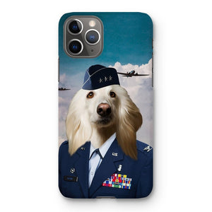 The US Female Airforce Officer: Custom Pet Phone Case - Paw & Glory - Dog Portraits - Pet Portraits