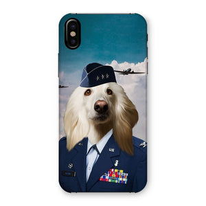 The US Female Airforce Officer: Custom Pet Phone Case - Paw & Glory - Dog Portraits - Pet Portraits