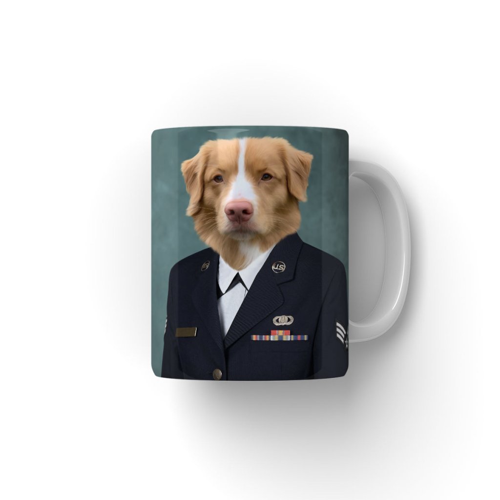 The US Female Navy Officer: Custom Pet Coffee Mug - Paw & Glory - Dog Portraits - Pet Portraits