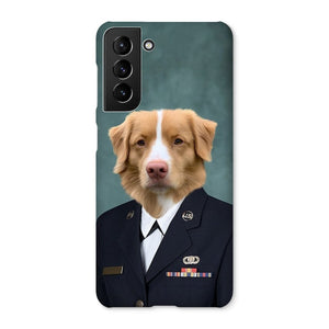 The US Female Navy Officer: Custom Pet Phone Case - Paw & Glory - Dog Portraits - Pet Portraits