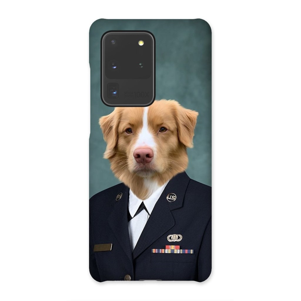 The US Female Navy Officer: Custom Pet Phone Case - Paw & Glory - Dog Portraits - Pet Portraits